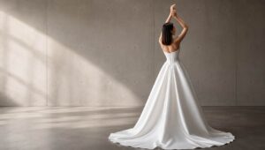 Schlichtes Brautkleid