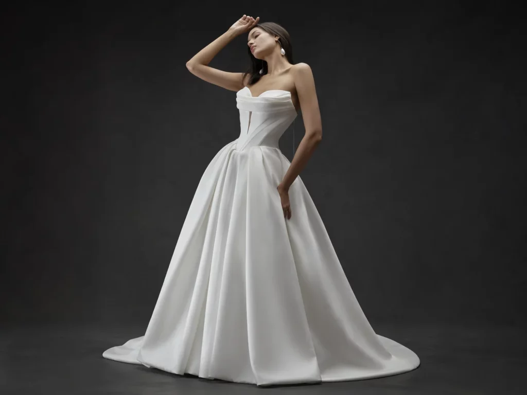 Basque Waist Brautkleid: Was Die Basken-Taille So Besonders Macht 1 V-Corsage